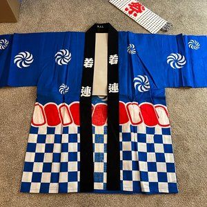 Happi Coat for Japanese Matsuri Festival Happy - Costume Traditional Kimono obon
